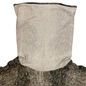 Gibson Snakeskin Cowl Neck Convertible Tunic Top Brown Tan SF8191 Womens‎ Medium thumbnail 5