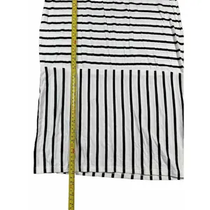 Lularoe Julia‎ White Black Striped Short Sleeve Dress Women's Size Large Mixed thumbnail 6