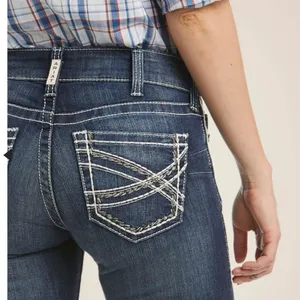 Ariat Blue Flare Wide Leg Jeans with Vintage Appeal thumbnail 6