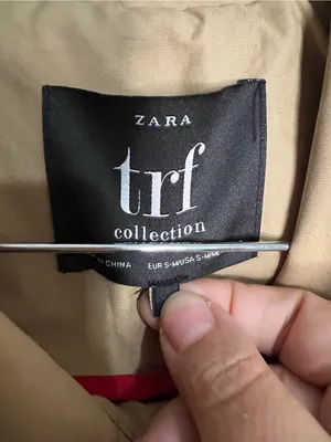 Zara TRF Beige Striped Belted Beige Trench Coat Utility Streetwear Duster Jacket thumbnail 6