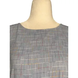 ModCloth Blue Rainbow Plaid Babydoll Dress Cottagecore Midi Dress Size Small‎ thumbnail 10