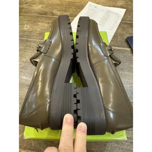 Sam Edelman Tully Alpine Green Shiny Slip On Chunky Lug Sole Loafers‎ Size 7.5 thumbnail 7