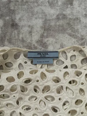 Vintage Prada 100% Cotton Crochet Dress thumbnail 2