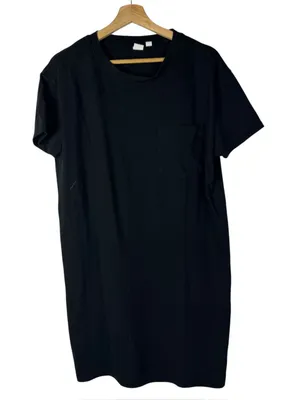 Gap Black Bust Pocket Crewneck Short Sleeve Mini T-Shirt Dress M thumbnail 2