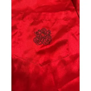 VTG Sophia by Delicates Red 2pc Satin Pajama Set Size Small thumbnail 3
