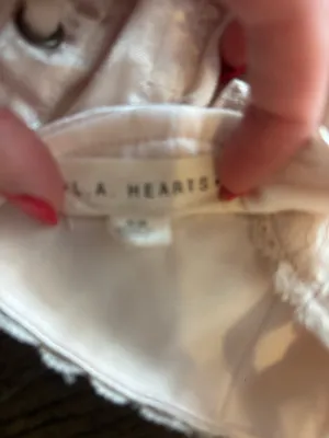 LA Hearts Pale Pink Corset Top thumbnail 3