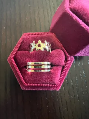 10k Gold Plated (2) in a Set Adjustable Toe Rings NWT thumbnail 2