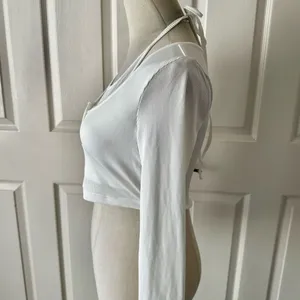 Cider  White Ribbed Crop Top thumbnail 6