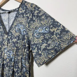 Sundance‎ Women Daybreak Maxi Dress Small Paisley V-Neck Half Sleeve Cottagecore thumbnail 4