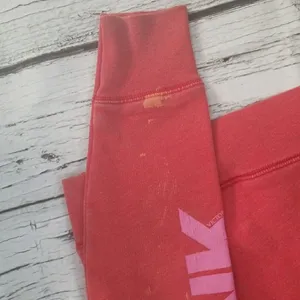 PINK - Victoria's Secret vneck pullover logo winter warm hooded hoodie sz XS thumbnail 5