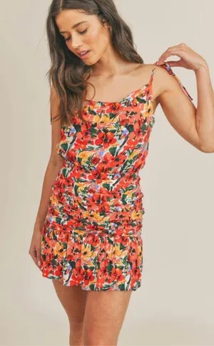 Merci Floral mini Dress thumbnail 1