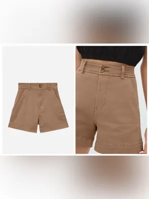 Everlane The Way-High twill shorts SZ:0 thumbnail 3