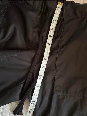 Banana Republic high rise black twill cargo wide leg cotton casual pants S thumbnail 10