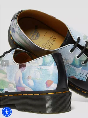 Dr. Martens 1461 THE NATIONAL GALLERY SEURAT OXFORD SHOES Bathers at Asnières thumbnail 5