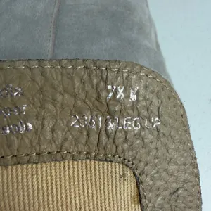 Diba True 7.5 M Leg Up Over the Knee Boots Suede Leather Block Heel Grey Boho thumbnail 10