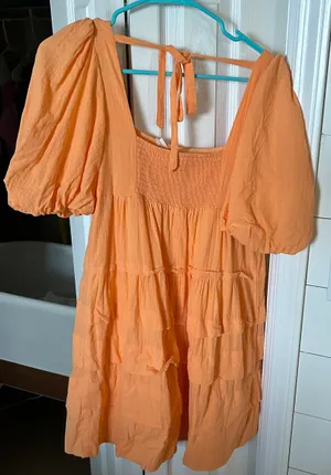 Anthropologie Square Neck Tiered Dress thumbnail 10