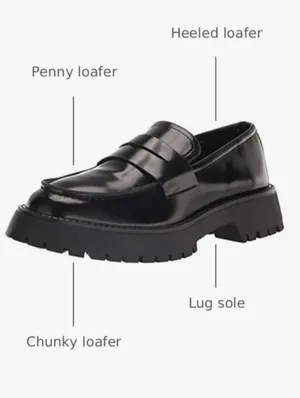 Madden Girl Heaathr Patent Lug Sole Loafers Womens Shoes Size 8 Black Platform thumbnail 4