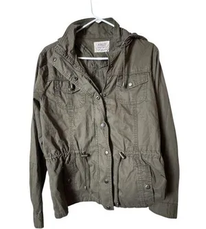 Ashley By 26 International Utility Collection Olive Green Women's Jacket Sz XL thumbnail 1