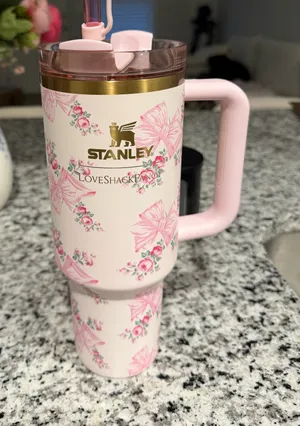 LoveShackFancy Rosa Beaux pink 40oz stanley thumbnail 1