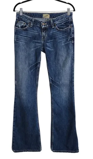 BKE Starlite 20 Distressed Bootcut Flare Jeans Size 29 thumbnail 1