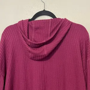 CHASER‎ Waffle Knit Thermal Hoodie Size Medium thumbnail 6
