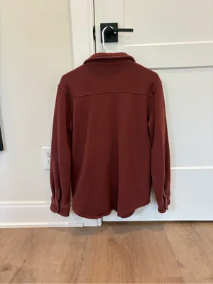 Aritzia TNA Cozy Fleece Boyfriend Button Up thumbnail 5