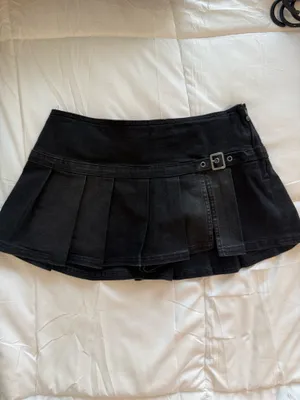 Urban Outfitters BDG Shaina Belted Denim Micro Mini Skort thumbnail 5