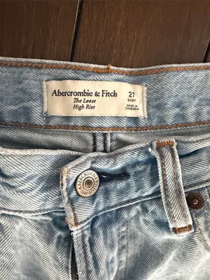 Abercrombie Loose High Rise Jeans Womens 27 4 Y2K 90s Straight Leg Denim thumbnail 7