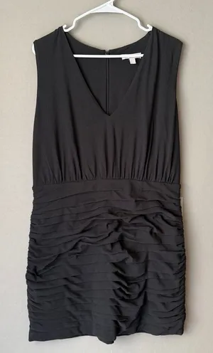 Chelsea28 XL Black Sleeveless Ruched Bodycon Mini Dress LBD Nordstrom‎ Formal thumbnail 1
