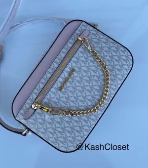 Michael Kors Powder Blush Jet Set Large Chain Crossbody Purse thumbnail 4