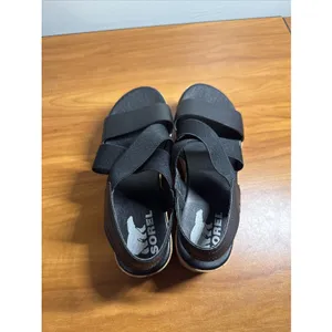 SOREL CAMERON Flatform Slingback Wedge Sandals Black Size 7.5 thumbnail 5