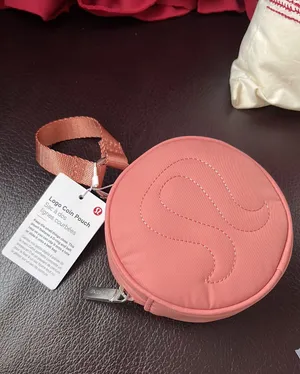 Lululemon logo pouch in pink savannah NWT in original package thumbnail 9