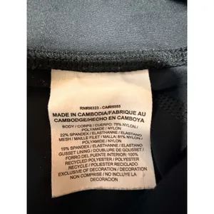 Nike Dri-FIT Running Cropped Mesh Capris Women's Size S Black Pocket Gym Workout thumbnail 5