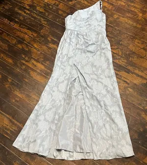 AZAZIE brocade one shoulder front slit bridesmaid Dress thumbnail 1