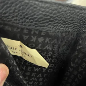 Kate Spade Black Wallet pebbled wallet with Gold Accent thumbnail 7