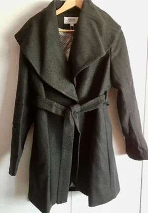 Wool Coat, Medium Gray thumbnail 1