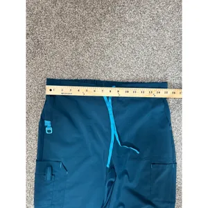 Carhartt Force Women Scrub Pants Teal Nurse Vet Medical Drawstring Regular M thumbnail 4