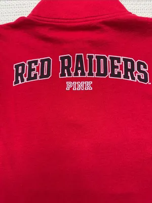 PINK Victoria's Secret Texas Tech University Red Raiders Quarter-Zip Pullover thumbnail 2