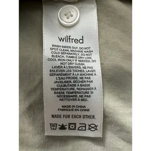 Wilfred Aritzia Gray/Green Button Shirt size 2XS thumbnail 5