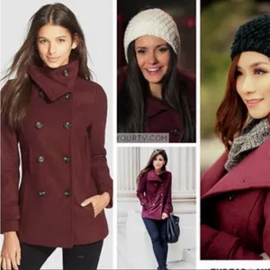 Thread & Supply Double Breasted Oxblood Peacoat Size Medium thumbnail 7
