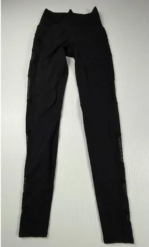 Alo Yoga Black High Waist Workout Leggings with Mesh Panels‎ XS thumbnail 1