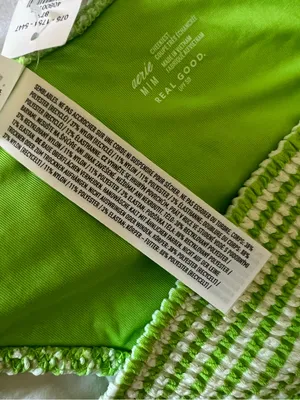 {Aerie} Brand New Crinkle Stripe Cheekiest Tie Bikini Bottoms thumbnail 11