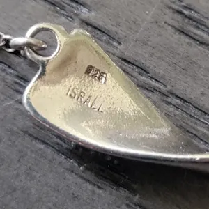 Sterling silver 925 necklace Isreal jewelry thumbnail 5