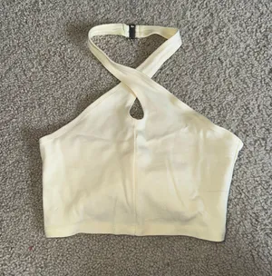 Aritzia Sunday Best Yellow Halter Top thumbnail 2