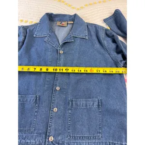 Dont Mess With Texas‎ Denim Fringe Maxi Dress and Jacket Set Blue Medium Vintage thumbnail 6