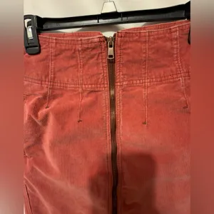 Free People I Want It All Cord Midi Skirt Poppy size 26 thumbnail 8