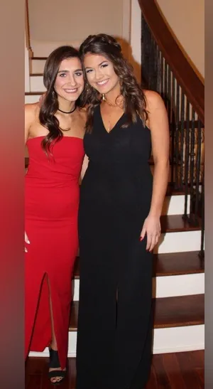 Lulu’s Black V Neck Dress with Lace Back and Slit thumbnail 3