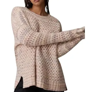 By Anthropologie Oversized Mesh Sweater SP thumbnail 1