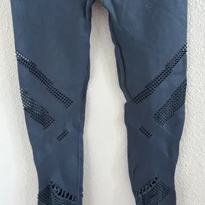 ALO Yoga Radiance High Waist Seamless Legging Blue Small thumbnail 8