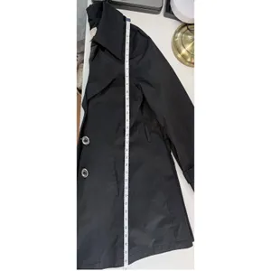 Michael Kors Black‎ Double Breasted Trench Coat Jacket Officecore Elegance L thumbnail 7